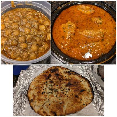 Amritsari Kulcha and Chole and Amritsari Chicken