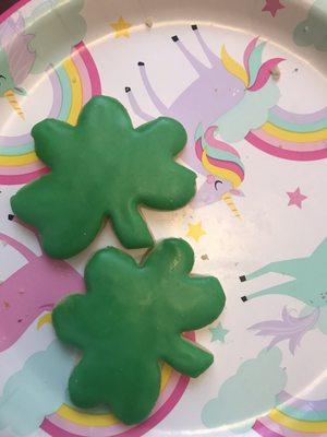 Mini Shamrock Cookies!