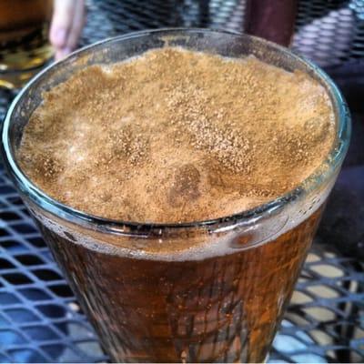 Shipyard Pumpkin Ale with cinnamon sprinkled on top? Fall in a glass!