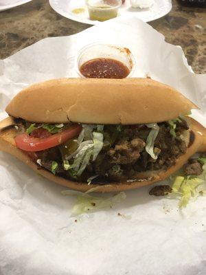 Asada torta $3.50 Monday special