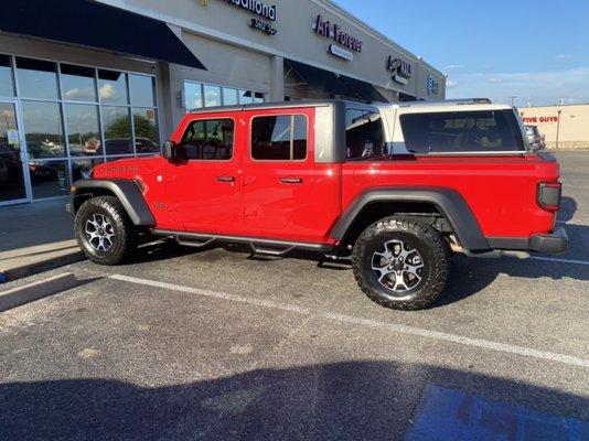 Window tint on my Jeep.