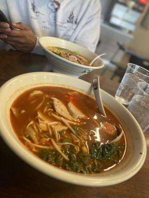 Spicy Miso Ramen (substituted chicken for pork belly)