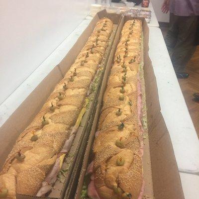 we made two six feet sandwiches for #ymca