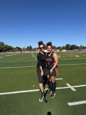 Grazia and gioella.  Field hockey stud .