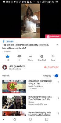 Watch my show Top Smoke i rate dispensaries in Colorado