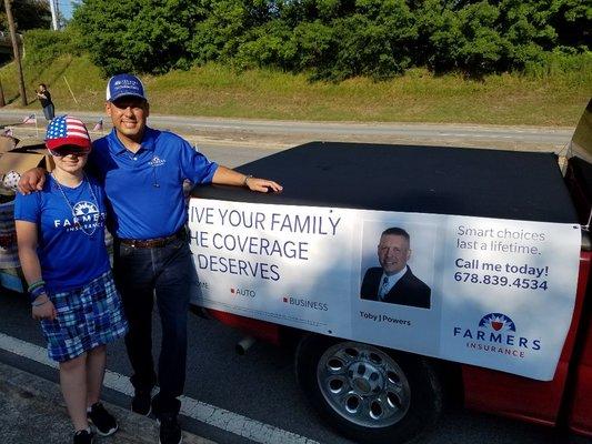 2018 people's parade on Independence Day in Carrollton.