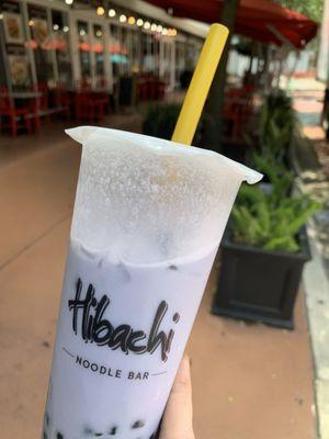 Taro boba tea