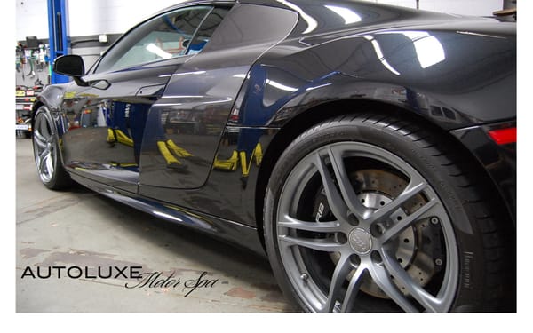 Autoluxe Motor Spa. High End Detailing. Serving Central New Jersey and North Jersey. An Audi R8 Coated with 22PLE Glass Coating.