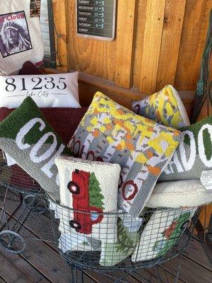 Hook pillows