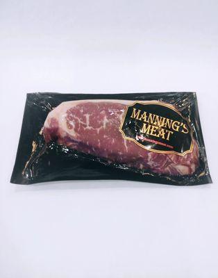 MANNING'S MEAT
14oz NY. STRIPLOIN