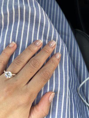 Wedding nails nice and simple by Joy