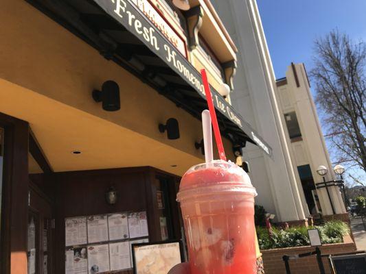 Cheers to a great Ice Cream Soda at San Francisco Creamery in Downtown Walnut Creek.