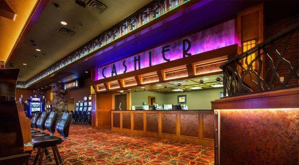 Interior of Leelanau Sands Casino and Lodge in Peshawbestown, Michigan - The Cashier