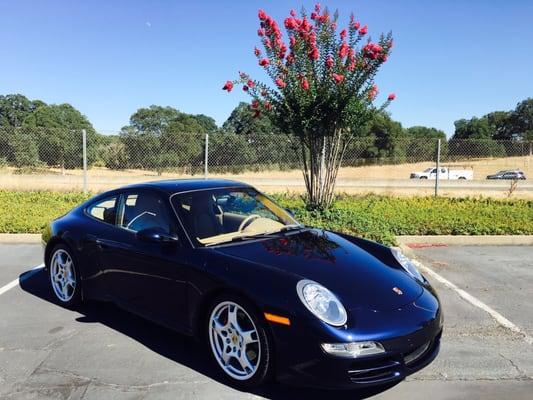 Our Porsche 911S after her spa treatments