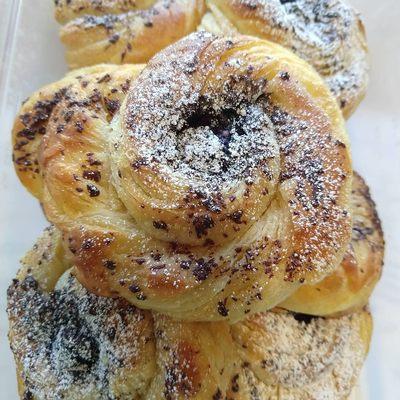 Blueberry Dark Chocolate Danish