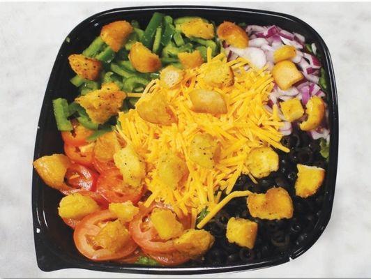 Family Size Garden Salad. We also have single sized servings on ALL of our salads! Try 1 today!