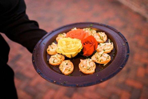 BBQ Salmon Crostini