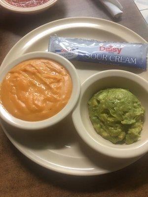 Queso, Guac, Sour Cream