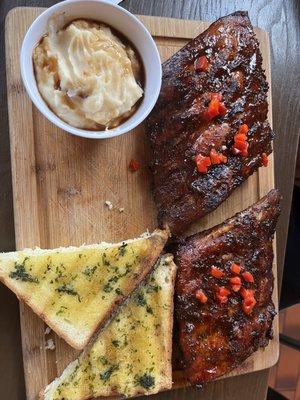 Rack of 10. Half Combo BBQ Baby Back Ribs Plate