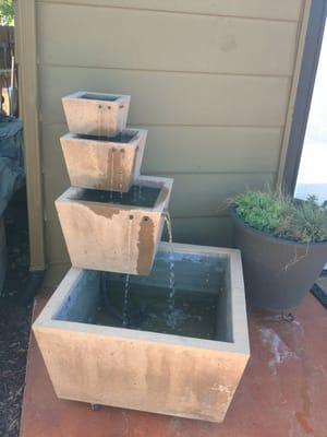 Concrete fountain