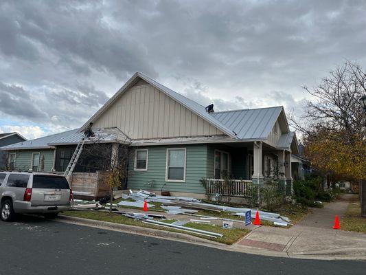 Metal roof replacement