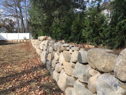 Rock Retaining Wall