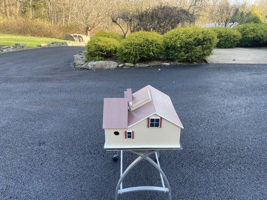 Left side of bird house