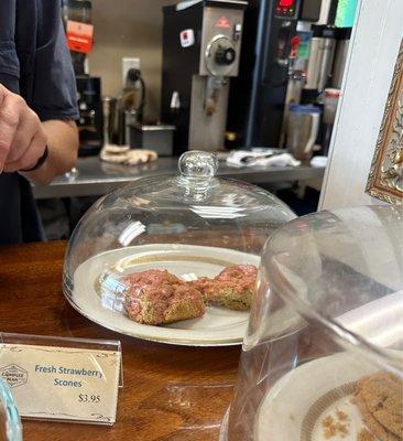 Fresh baked scones by the owner