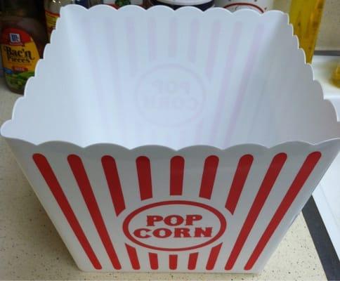 Popcorn bucket from dollar tree. Movie nights!