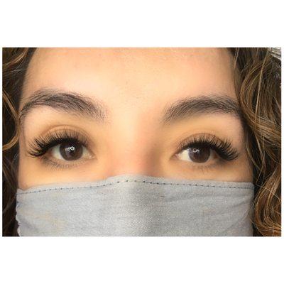 Lash extensions by our lash artist Ashley