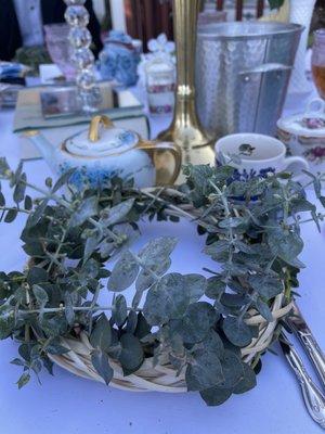 Craft making - eucalyptus wreaths