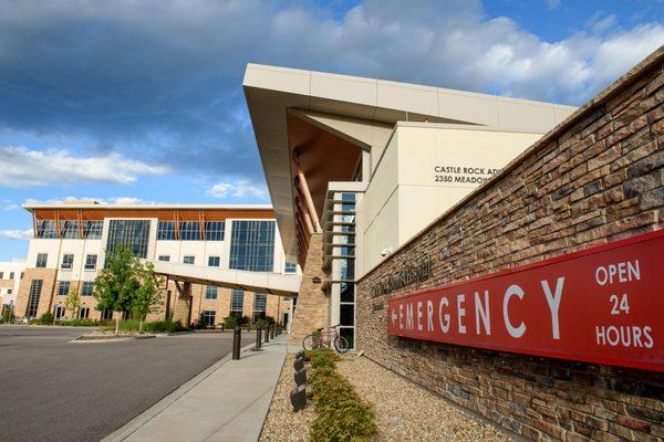 Exterior of the Emergency Room at Castle Rock Adventist Hospital