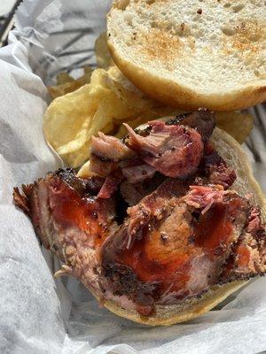 Brisket sandwich