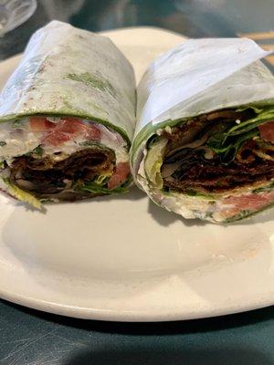 Portobello Mushroom Eggplant Wrap