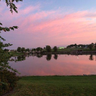 Sunrise, North Liberty Centre pond