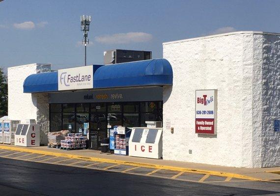 Big T is inside the Fast Lane convenience store/gas station.