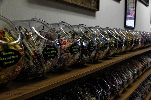 120 penny candy jars