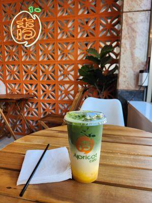 Mango Matcha Latte