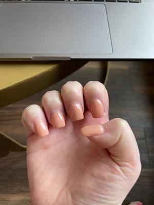 short nude nails