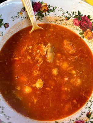 Pozole de puerco (Pork pozole)