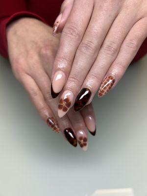 Medium gel x set with designs