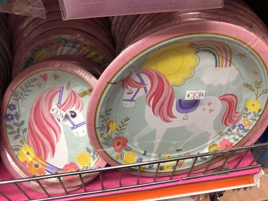 Unicorn plates