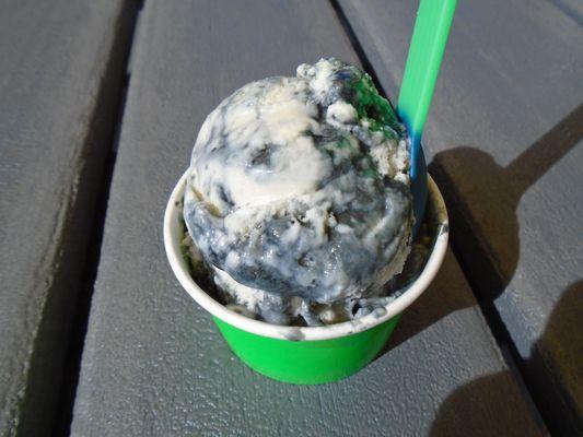 Licorice ice cream.