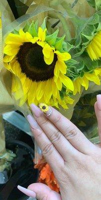 Showing off my 3D sunflower design by Johnny