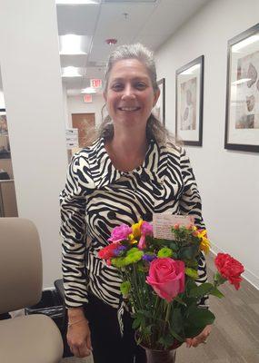 Rose received flowers from the Board President of a new association. They have been blown away by the expertise and support of our team.