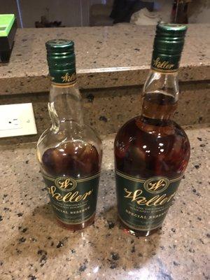 Bigger bottle of Weller Special Reserve purchased today for $59.  I paid a lot more for the smaller one somewhere else last week.