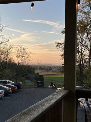 View off deck outside.