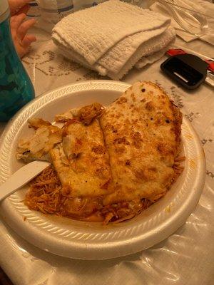 Cheese quesadilla, would not get this again