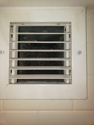 Vent above the tub