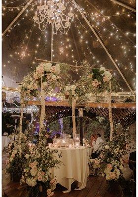 Chuppah after ceremony